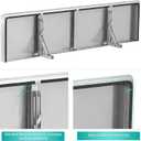 Concession Shelf 36"L x 12"W22 gauge ASTM 304 Stainless Steel Folding Serving Food Shelf Wall Mount Shelving , Stainless Steel Shelf For Food Truck, grill area,BBQ working table, Restaurant .NSF