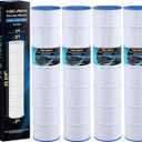 POOLPURE PLF131A Pool Filter Replaces Pleatco PA131-PAK4, Ultral-A2, Hayward CX1280XRE, SwimClear C5020, Unicel C-7494, Filbur FC-1227, FC-6435, C5025, C5030, 4 X 131 sq. ft. Filter Cartridge 4 Pack