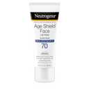 Neutrogena Age Shield Face Oil-Free Sunscreen Lotion with Broad Spectrum SPF 70, Non-Comedogenic Moisturizing Sunscreen to Help Prevent Signs of Aging, PABA-Free, 3 fl. oz, Expiry: 2028/07