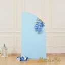 Blue Half Moon Arch Cover Wedding Arch Backdrop Backdrops for Weddings Parties Baby Showers Event 5ft(Blue,2.65x5ft)