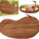 Golf Cheese Board Gift Set Party Favor Prizes Charcuterie Wood Board with Knives and Box Father Day Gift for Dad Grandpa Party Tournament Game(Acacia Wood,Golf)