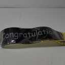 Geosar 20 Inch Graduate Big Car Bow Large Giant Graduation Congratulations Car Bow Ribbon for 2025 Graduation Gift Birthday Party Decoration, Black, Gold