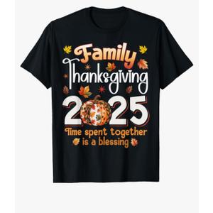 Family Thanksgiving 2025 Thanksgiving Crew Matching Group T-Shirt, S