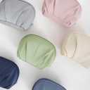 E-Tree Makeup Bag Travel Toiletry Bag Half Moon Small Make up Pouch Cosmetic Case Organizer Cute Waterproof for Girls Women Travel Essentials Toiletries Accessories (Navy Blue)