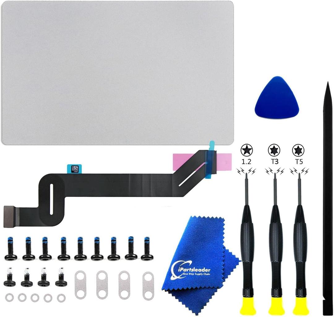 Trackpad with Flex Cable Compatible for MacBook Pro Retina 16" A2141 Touchpad Replacement and Tool kit 821-02250-A EMC 3347 Late 2019 (Silver)