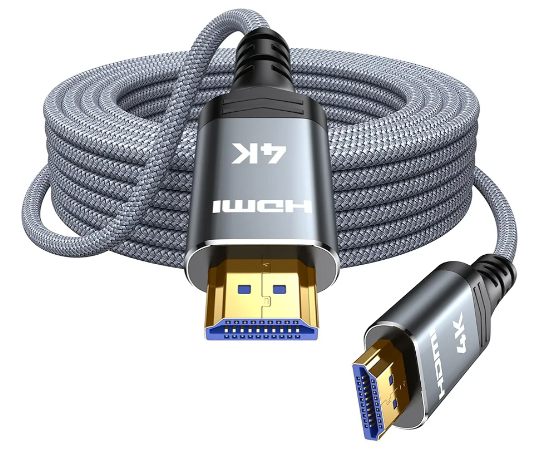 Highwings 4K Fiber Optic HDMI Cable 45FT Long - Unidirectional 4K HDR Braided HDMI Cord, 18Gbps High Speed with Ethernet/ARC, 3D, HDCP 2.2, ARC, Compatible for PS-5/4/3/4K HDTV/Streaming Media