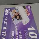 Laminating Sheets, 100 Pack Laminating Pouches Holds 11 x 17 Inch Sheets, 3 Mil Laminate Sheets 11.5 x 17.5 Inch for Laminator, Clear Thermal Laminating Pouches with Round Corner (100)