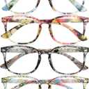 BLS BLUES Reading Glasses for Women for Home, Office & Driving  HD Clear Readers with Blue Light Blocking Protection