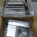 Shule Electric Pasta Maker Machine with Motor Set Stainless Steel Pasta Roller Machine Silver