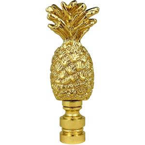 Royal Designs, Inc. Trendy Resort Pineapple 2.75" Lamp Finial (Polished Brass)