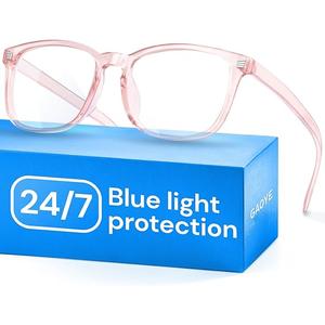 Gaoye Blue Light Blocking Glasses Fashion Square Eyeglasses, Anti UV Ray Computer Gaming Glasses Blue Blockers for Women/Men