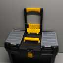 Rolling Tool Box with Wheels, Foldable Comfort Handle, and Removable Top  Toolbox Organizers and Storage by Stalwart