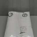 NICETOWN 100% Blackout Window Curtain Panels, Cold and Full Light Blocking Drapes with Black Liner for Nursery, 84 inches Drop Thermal Insulated Draperies (White, 2 Pieces, 52 Wide Each Panel)