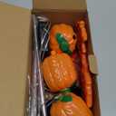 Xingpold 6 Pack Fall Decor Solar Maple Leaf Pumpkin Lights for Thanksgiving Decorations Outdoor,Waterproof Solar Thanksgiving Fall Leaves Pumpkin Garden Stake Lights for Outside Pathway Harvest Decor