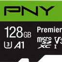 PNY 128GB Premier-X Class 10 U3 V30 microSDXC Flash Memory Card - 100MB/s, Class 10, U3, V30, A1, 4K UHD, Full HD, UHS-I, Micro SD