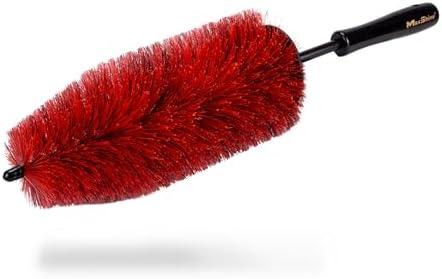 Maxshine 6" Universal Bristle Wheel & Rim Brush – Quick, Safe & Efficient Cleaning for Wheels, Rims, Exhausts & Engine Bays – Short PP Handle – Car Detailing Tool for Cars, Trucks & SUVs