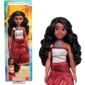 Mattel Disney Moana 2 Moana Fashion Doll with 2 Accessories, Removable Outfit with Necklace & Anklet, Inspired by The Movie Mattel Disney Moana 2 Moana Fashion Doll with 2 Accessories, Removable Outfit with Necklace & Anklet, Inspired by The Movie