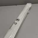 No Tools No Drill Cordless Roman Shades for Indoor Windows 100% Blackout, for Window Size 43" W 64" H White