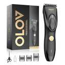 Hair Clippers for Men, Cordless Hair Clipper Kit, Rechargeable Hair Clippers for Family, Black