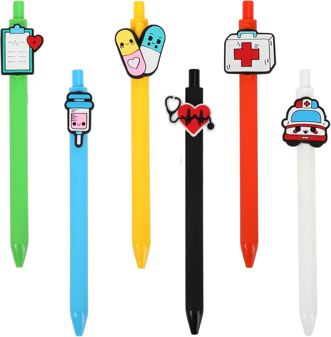 3 x Nurse Pens,Nurse Gifts,Nurses Week Gifts,Appreciation Gift for Nursing School Students,Gel Ink Pens Nurses Essentials for Work Medical Assistant Stocking Stuffers for Nursing