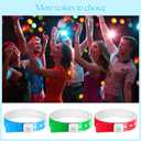 Henoyso 300 Pcs Mixed Color Plastic Wristbands for Events Vinyl Wristband Plastic Bracelet for Events Arm Band Identification for Concerts Carnivals