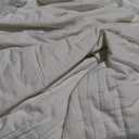EVERGRACEHOME Cotton Sateen Quilt Set, King Size, Bright White, King/Cal King