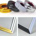 LaRolls Inside Outside Corner Molding Trim & Edge Protector, Peel and Stick, Flexible, Self -Adhesive, Wall Moulding for Baseboard Countertop Door Frame Decoration, Matte Black, 20ft, AD416B2