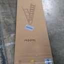 8 Step Ladder, Folding Ladder with Wide Anti-Slip Pedal, Sturdy Steel Step Stool, Convenient Handrail, Lightweight, Portable for Home, Kitchen, Garage