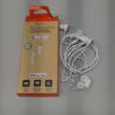 Lightning Earbuds for iPhone Apple MFi Certified Headphones with Lightning Connector in Ear Headphones with Built in Microphone Hands Free Calling and Track Controls, White