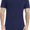 NACHILA Pajamas for Men Pj Short Sleeve Sleepwear with Shorts V Neck Loungewear Cool Pajama,Viscose Made from Bamboo (Medium)