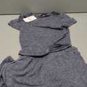 Trendy Queen Womens 2 Piece Lounge Matching Sets Wide Leg Pants Crew Neck Short Sleeve Shirt Sweatsuits, Size XS