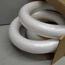 Juvale Foam Wreath Form - 12 x 12 x 2 in, Pack of 3, White - Foam Wreath Ring