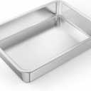 onlyfire Stainless Steel Baking Pan Barbeque Grilling Pan for Baking Breads, Grilling Chicken, Vegetables,15.5" X 11.6" X 2.8"