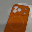 Miracase Magnetic for iPhone 17 Pro Case, Compatible with MagSafe, Integrated Silicone Camera Control Cover, 3.0mm Thicken Shockproof Drop Protection Phone Case for 17 Pro,Orange