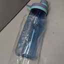 Kerilyn 32oz Clear Water Bottle, Reusable Sports Water Bottle with Handle, Spill-Proof, Leak-Proof Water Bottle for Gym, Hiking, Travel, Blue
