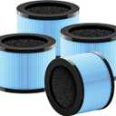 Improvedhand MK01 MK06 Filter Replacement for TZ-K1,DH-JH01 Air Purifier, 4-in-1 Filtration, Standard Version,Blue, Pack of 4