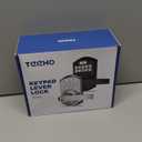 TEEHO TE004 Keyless Entry Keypad Door Lock with Handle - Smart Digital Electronic Lock for Interior Door with Anti-Peeping, Auto Lock & Passage Mode - Easy Installation - Satin Nickel