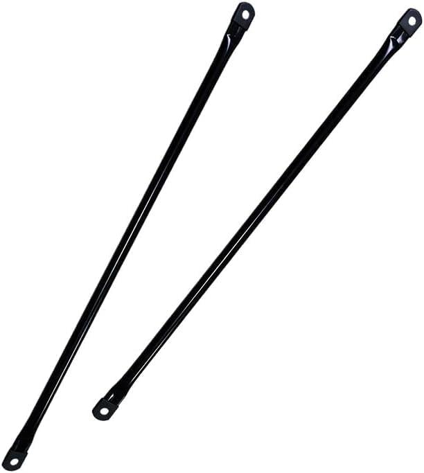 Garden Swing Hanging Rod, Swing seat Replacement Load-Bearing Hanging arm, Round Metal Rod, Swing Set Crossbar. 2 Pieces, Black Metal (100cm/39.37in)