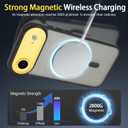 4 in 1 Magnetic for iPhone Air Case [with 1X Screen Protector, Braided Cable, Removable Lens Case] [Mil-Grade Drop Protection] Shockproof Slim Translucent Matte Protective Phone Case, Black