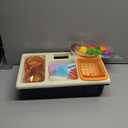 CUTE STONE Pretend Play Kitchen Sink Toys with Play Cooking Stove, Pot and Pan with Spray Realistic Light and Sound, Dish Rack & Play Cutting Food, Utensils Tableware Accessories for Kids Toddlers