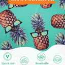 westwolf Little Big Boys Hawaiian Shirts Button Down Short Sleeve Tops Hawaiian Shirt for Kids 3-14T (11-12 Years, 01 Green Pineapple)