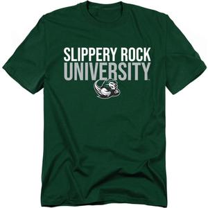 Slippery Rock University Official Unisex Adult T Shirt Collection (Green, M)