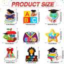 Wettarn 47 Pcs 2026 Pre School Graduation Decorations Pre k Graduation Decorations Include Kindergarten Table Cover 10 Congrats Hanging Swirl 36 Pcs Graduate Balloon for Congrats Grad Party(Red)