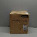 EUHOMY Nugget Ice Maker Countertop with Handle, Ready in 6 Mins, 34lbs Per Day, Removable Top Cover, Auto-Cleaning, Portable Sonic Ice Maker with Basket and Scoop, for Home/Party/RV/Camping (Black)