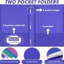 Two Pocket Folders, RAZCC 50 Pack Two Pocket with Prongs, 3 Prong Pocket Folders Letter Size, Paper Folders with Prongs for School Office Home Business, Assorted 5 Colors