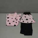 BOMDEALS Adorable Cute Toddler Baby Girls Clothes Set,Long Sleeve T-Shirt +Pants Outfit (Pink), 120