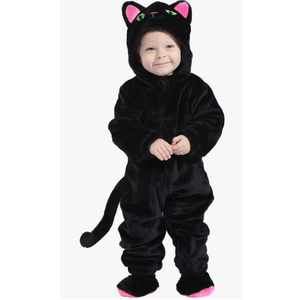 HSCTEK Baby Cat Onesie Costume, Unisex Infant Baby and Toddler Hooded Bodysuit with Footwear Size 3-6M