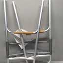 Medline Lightweight Two Button Folding Walker with 5" Wheels, Aluminum Frame Supports up to 300 lbs