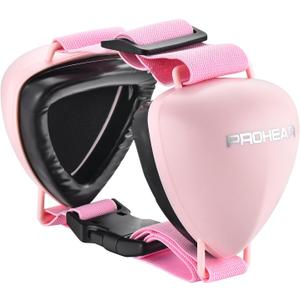 PROHEAR Ungrade GEL Pads Dog Ear Muffs Hearing Protection for Dogs, NRR 28dB for Thunder, Hunting, Tourism,Medium - Pink