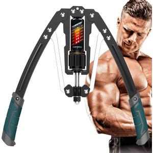 EAST MOUNT Twister Arm Exerciser - Adjustable 22-440lbs Hydraulic Power, Home Chest Expander, Shoulder Muscle Training Fitness Equipment, Arm Enhanced Exercise Strengthener. (Green)